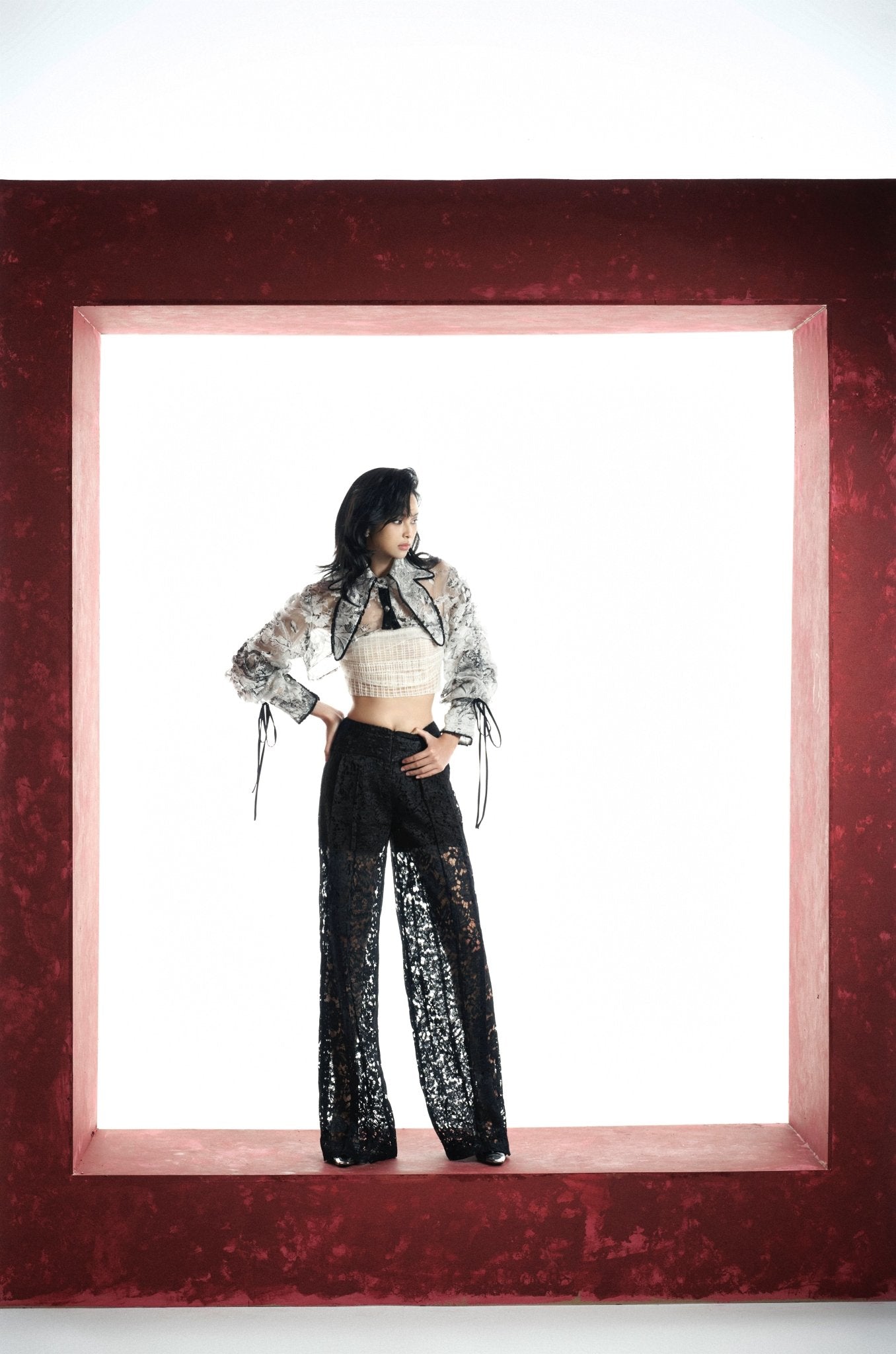 Chinen Croptop with Bra & Moss Zen Pants - Jadeiteth