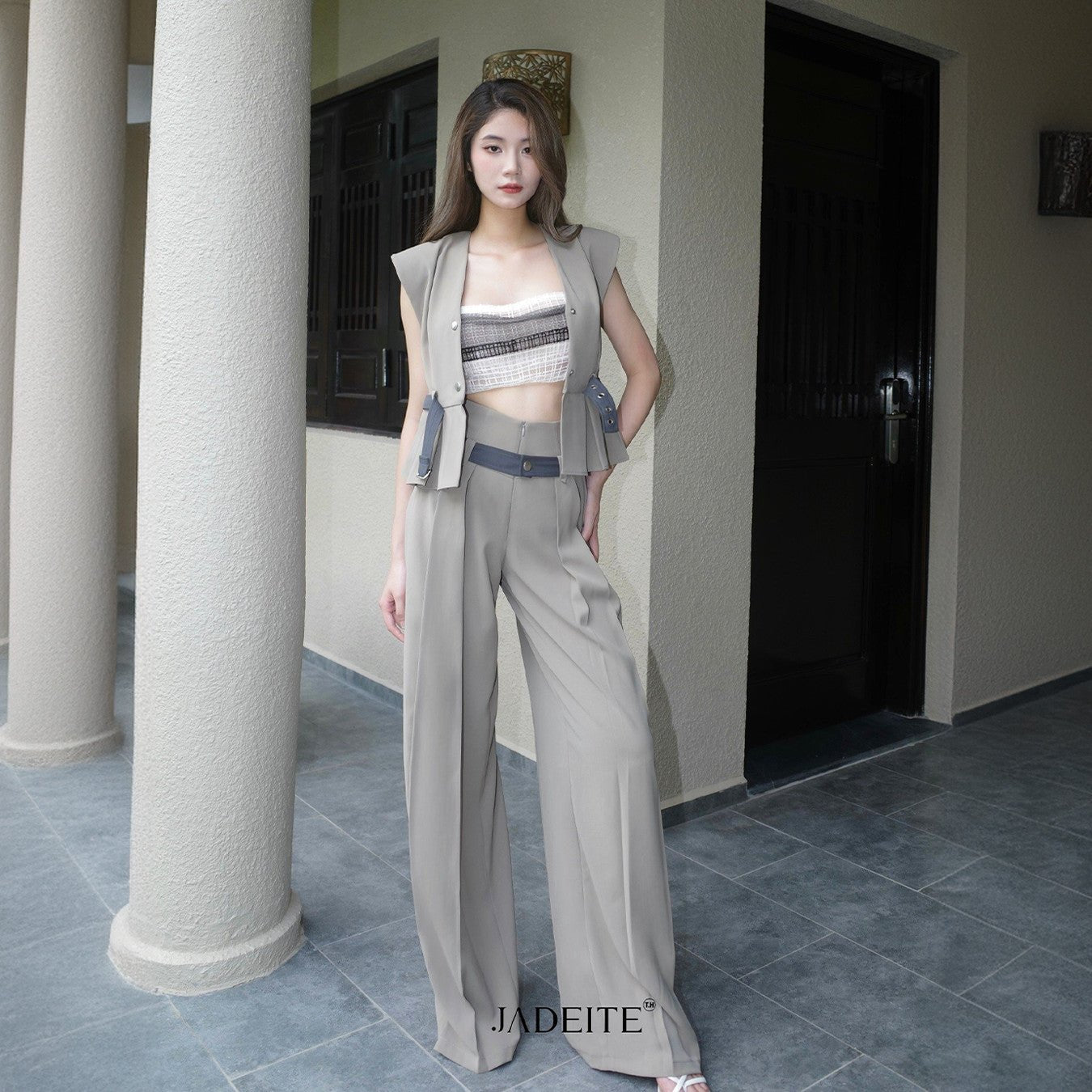 Cruella Cup x Can Moss Gile Top x Sammy Moss Pants - Jadeiteth