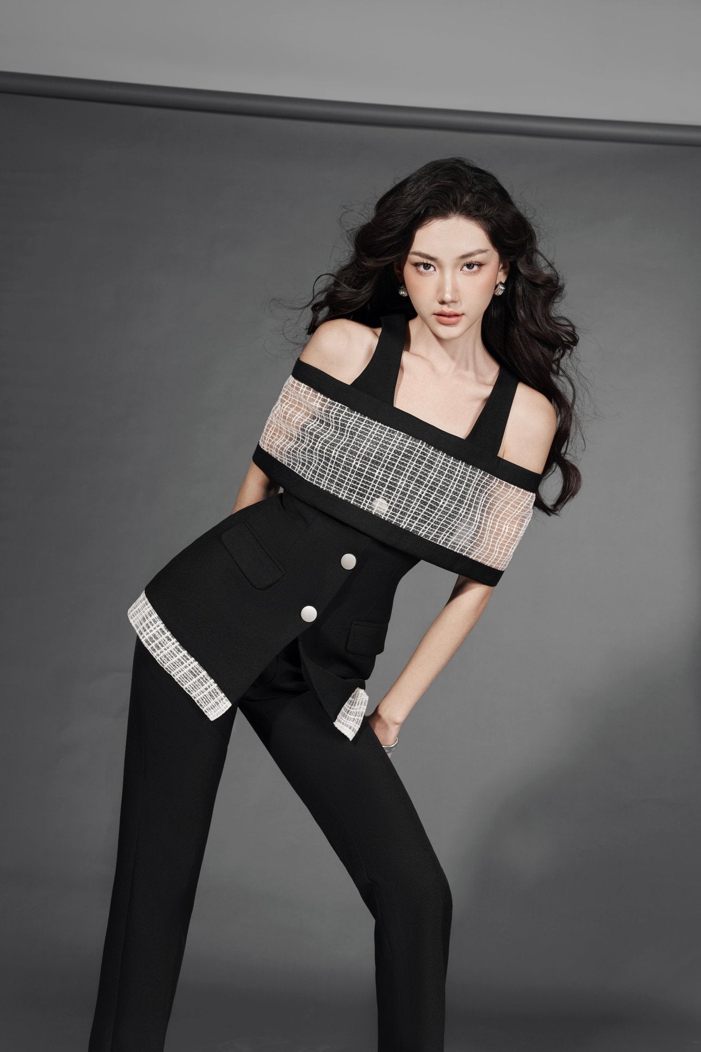 Half-Strap B Gile x Lan B Pants - Jadeiteth