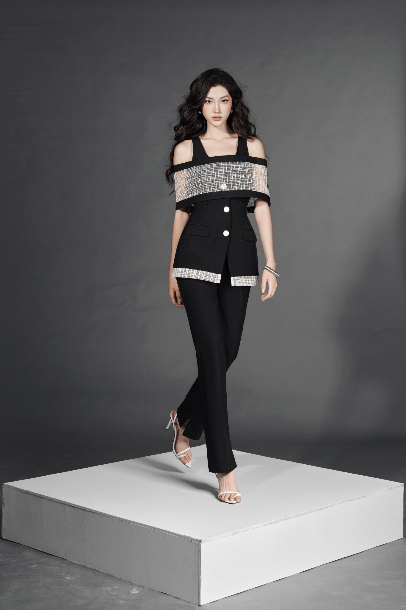 Half-Strap B Gile x Lan B Pants - Jadeiteth