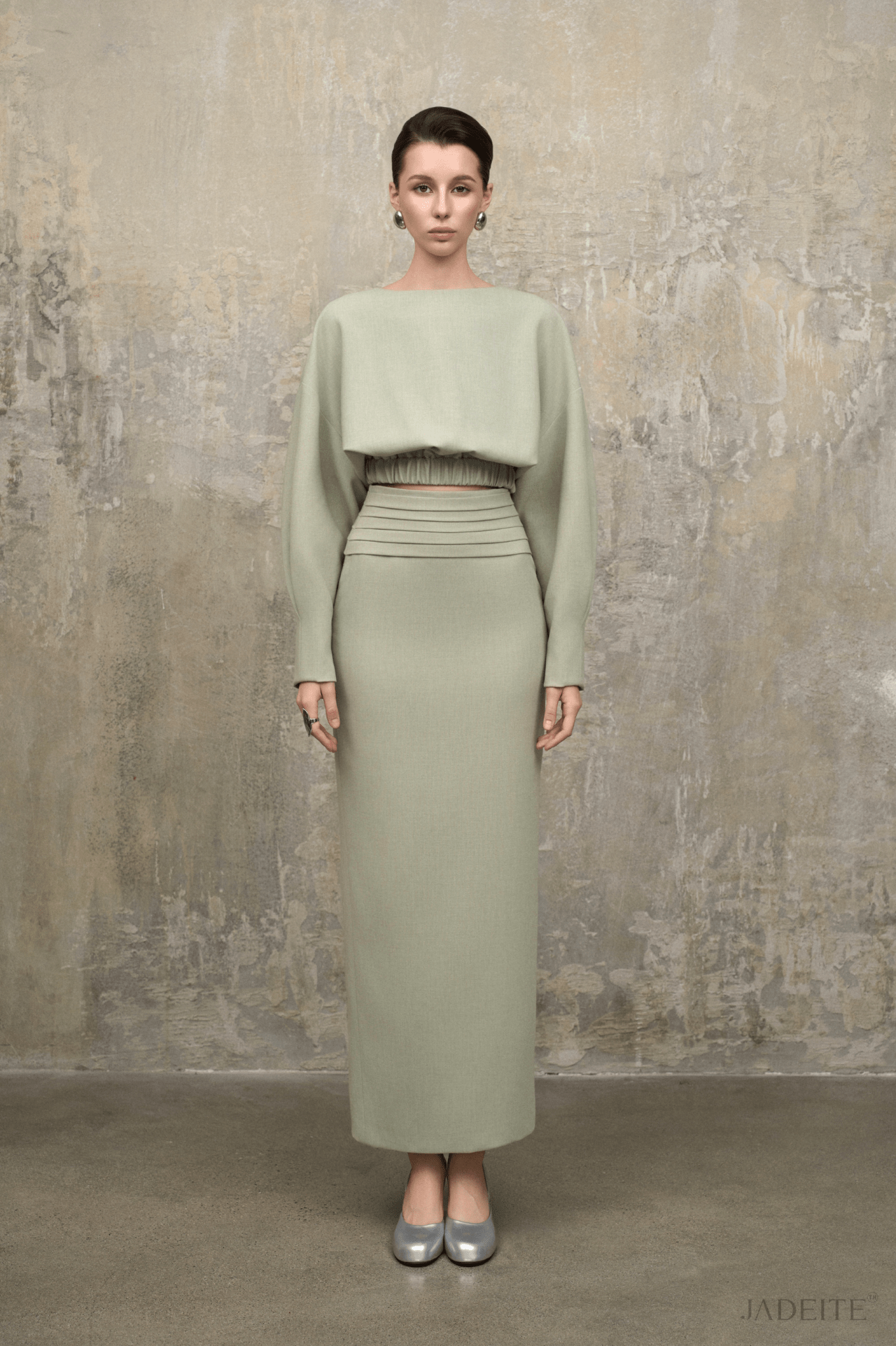 Mint Top x Mint Pencil Skirt - Jadeiteth