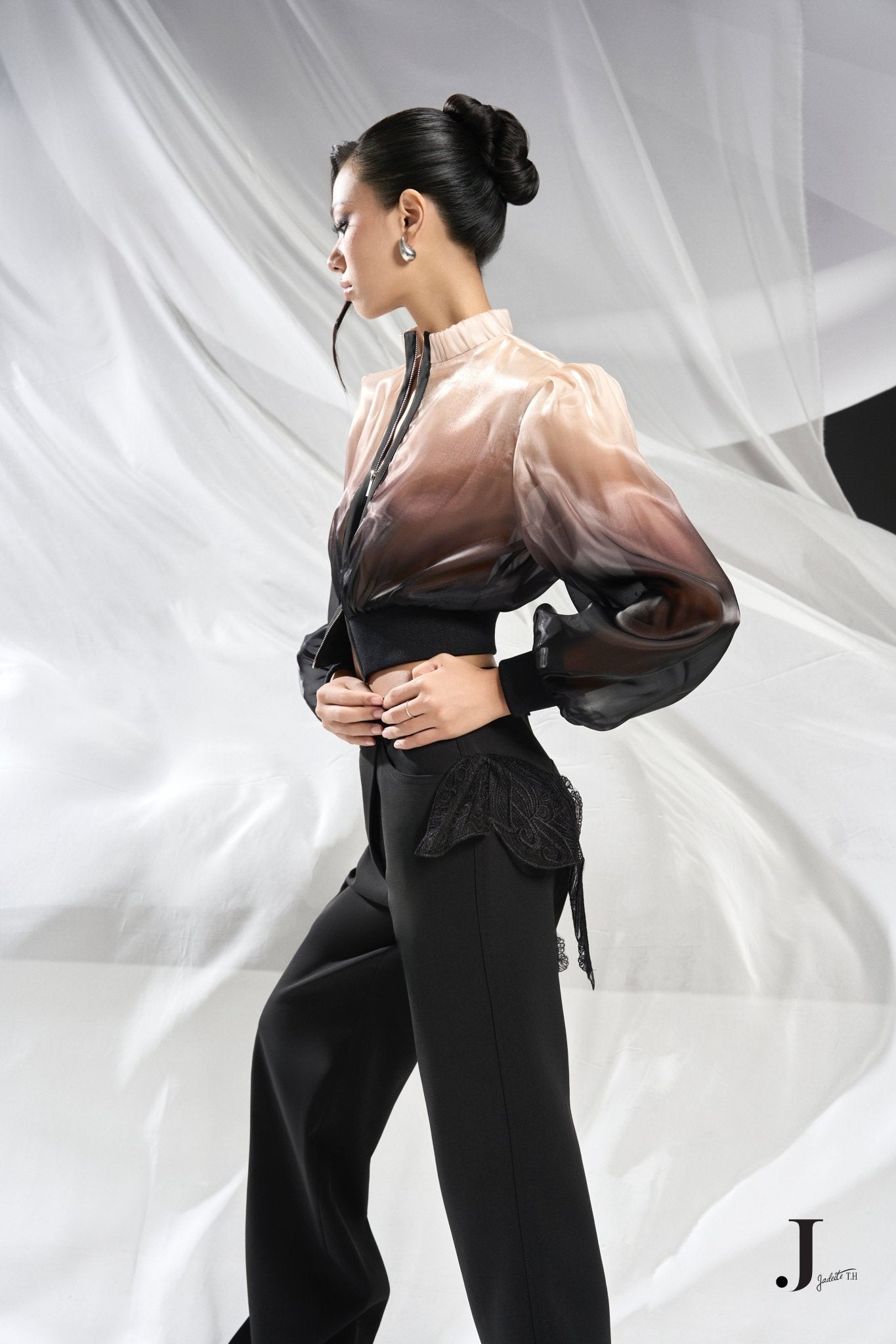 Vector Crop-Bomber x Zen Wings Pants - Jadeiteth