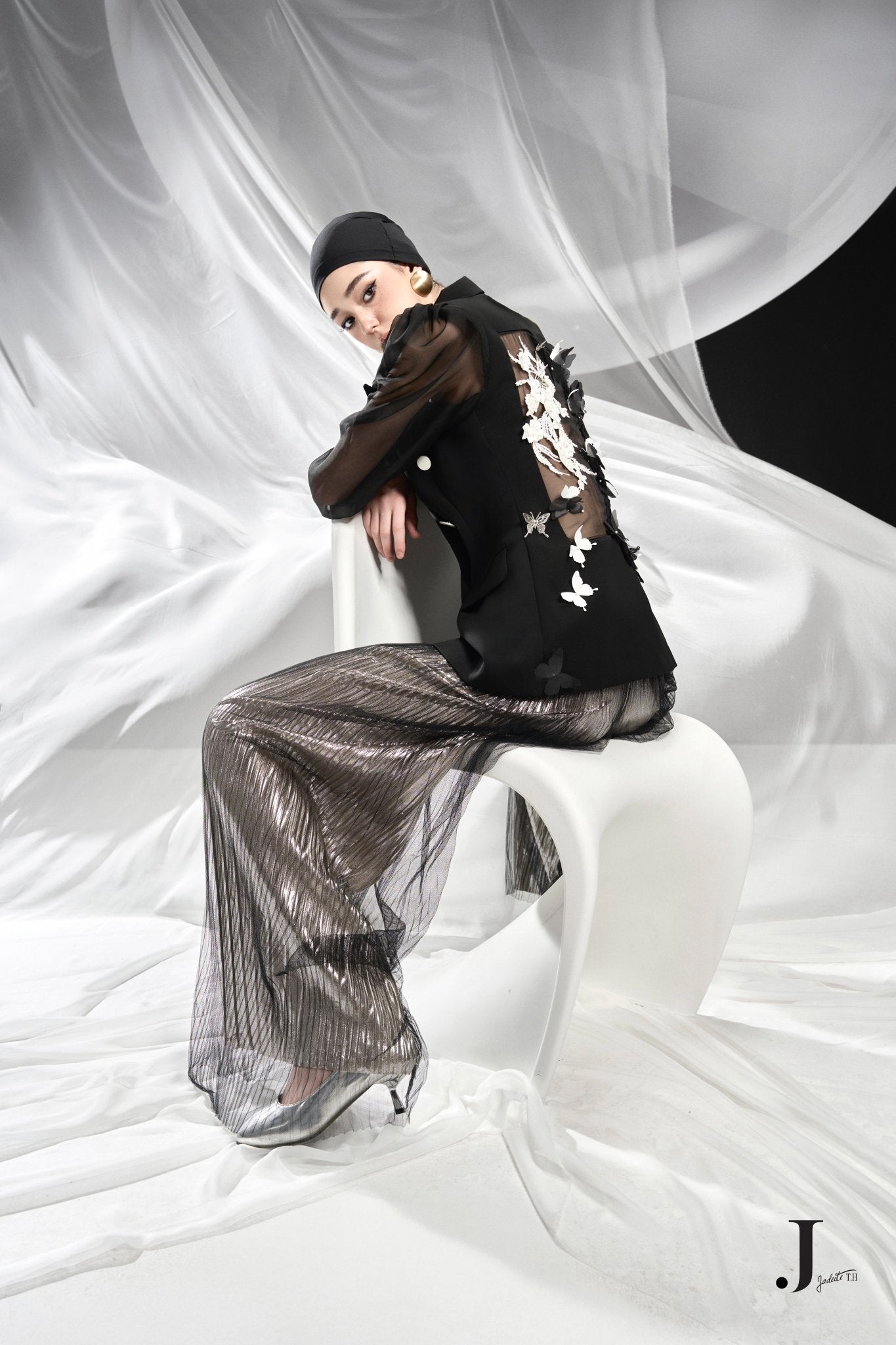Yin-yang B Vest x Double Xepi Silver Pants - Jadeiteth
